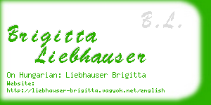 brigitta liebhauser business card